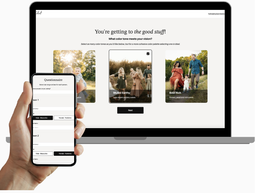 Fill out the Style Questionnaire
